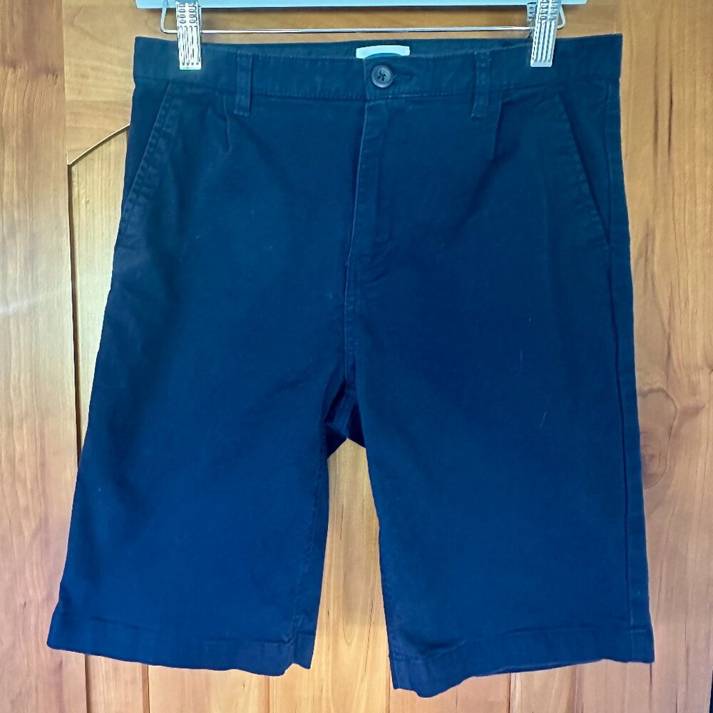 Navy Blue Twill Boys Uniform Short - Youth Size 16